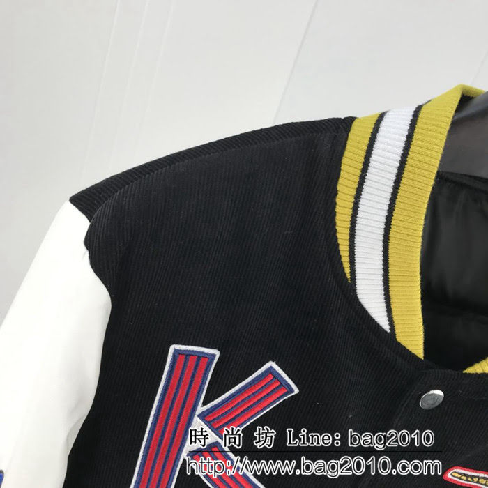 KENZO高田賢三 18ss秋冬新款 棒球款 燈芯絨外套 男女同款 ydi1591
